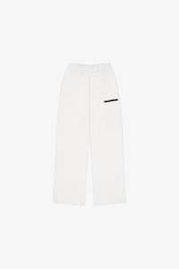 Blocks: BLOCK WIDE-LEG SWEATPANTS | White Marle