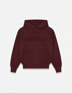 Chenille Hoodie | Burgundy