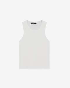 Nothing Knit Rib Tank | Cloud White