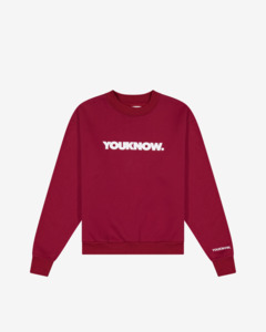 Block Crewneck | Maroon