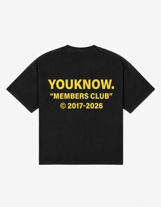 2026 Member's Club Tee | Washed Black