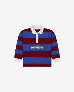 Kids Rugby Longsleeve | Blue Stripe