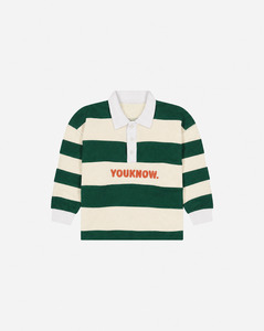 Kids Collection: Kids Rugby Longsleeve | Kelly Green Stripe