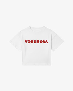 Kids Block Tee | White/Red