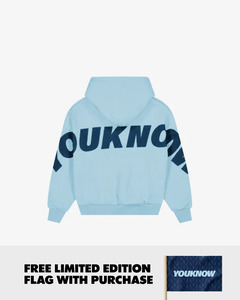 Kids Hoodies 1: Kids Big Back Hoodie | Light Blue
