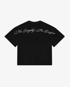 T Shirts: Script Tee | Black