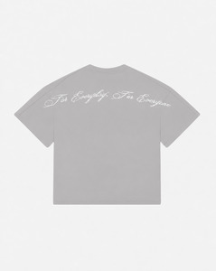 Script Tee | Grey