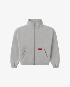 Brushed Fleece Track Jacket | GREY MARLE