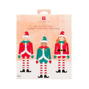 Talking Tables Christmas: Santa's Elves Hanging Decorations - 3 Pack