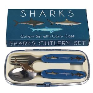 Homewares Gifting: Sharks Children’s cutlery set