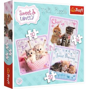 Junior Puzzles: Trefl "3in1" - Sweet kittens