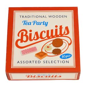 Wooden Toys: Traditional Wooden Tea Party Biscuits