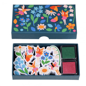 Fairy Themed Accessories: Fairies In The Garden Set Of Mini Stamps
