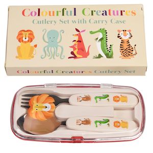 Lunch Picnic: Children's cutlery set - Colourful Creatures