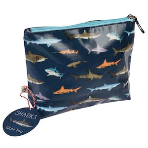 Makeup Toiletry Bags: Sharks Children's Wash Bag