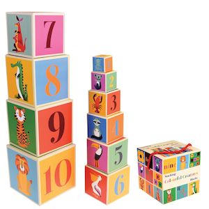 Educational: Stacking blocks - Colourful Creatures
