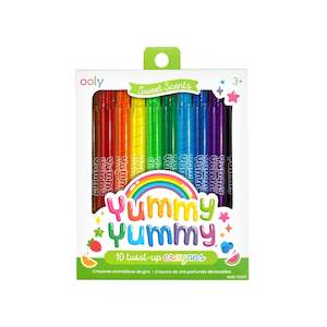 Yummy Yummy Scented Twist-Up Crayons - Set of 10