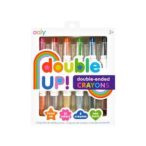 Under 5 Years: Double Up! Double-Ended Crayons - Set of 6 / 12 Colours