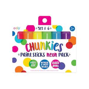 Under 5 Years: Chunkies Paint Sticks Neon - Set of 6
