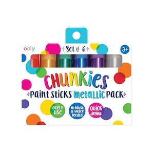 Chunkies Paint Sticks Metalic - Set of 6