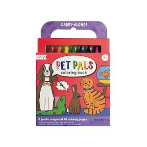 Carry Along Colouring Book & Crayon Set - Pet Pals