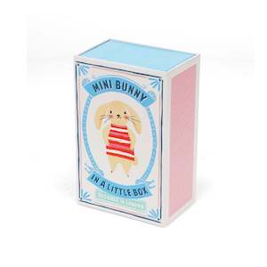 New: Mini Bunny In A Little Box - Soft Toy