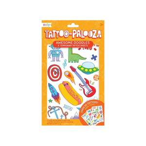 Tattoo Palooza Temporary Tattoo - Awesome Doodles