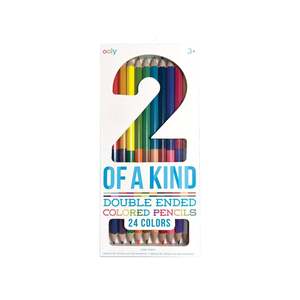2 Of A Kind Double-Ended Coloured Pencils - Set of 12 / 24 Colours