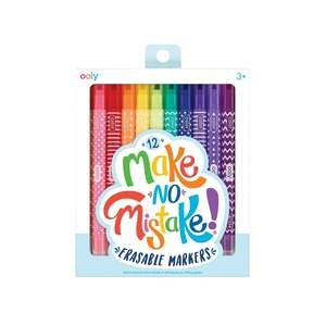 Kids Gifts Under 30: Make No Mistake Erasable Markers - Set of 12