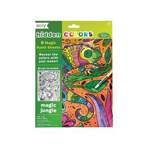 Hidden Colours Magic Paint Sheets - Magic Jungle