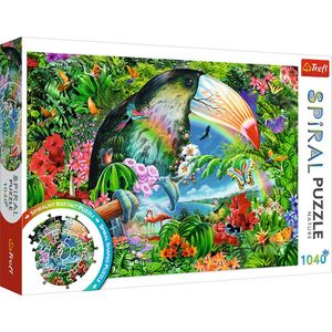 Trefl Puzzles: Trefl "1040" - Spiral Puzzle - Tropical animals