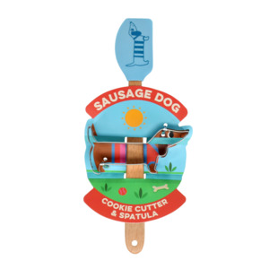 Rex London: Cookie Cutter & Mini Spatula - Sausage Dog