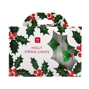 Talking Tables: Botanical Holly String Lights 3M