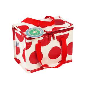 Rex London - Insulated Lunch Bag - Red on White Spotlight