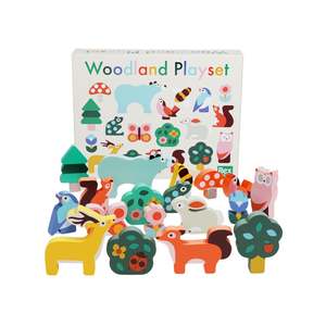 Rex London: Wooden Animal Playset - Woodland