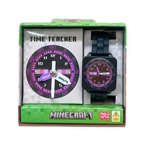 Minecraft Enderman Kids Time Teacher Watch - Learn to tell the time