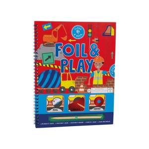 In Stock: Floss & Rock - Construction - Foil & Play Activity Book