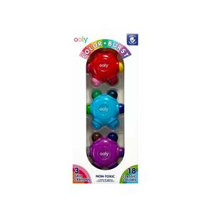 Ooly - Colour Burst Easy Grip Crayon Set