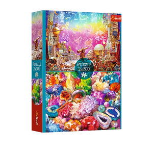 Wooden Toys 1: Trefl 2 x 500pc Puzzle - Cosmos and crystals