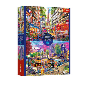 Wooden Toys 1: Trefl 2 x 500pc Puzzle - European capitals