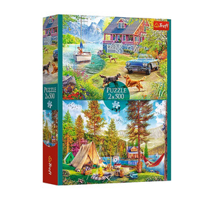 Wooden Toys 1: Trefl 2 x 500pc Puzzle - Summertime Relax