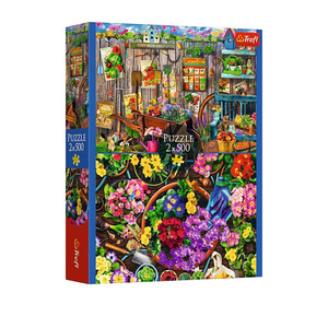 Wooden Toys 1: Trefl 2 x 500pc Puzzle - Working in the Garden