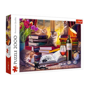 Trefl 2000pc Premium Puzzle - Cat's evening