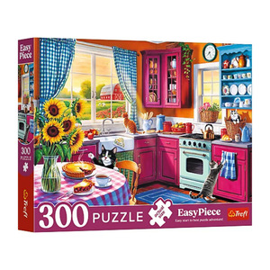 Wooden Toys 1: Trefl 300 EasyPiece Puzzle - Morning in the Kitchen