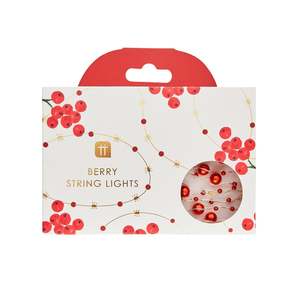 Wooden Toys 1: Red Berry String Lights 3M 60L