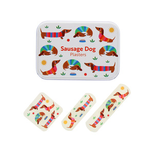 Wooden Toys 1: Rex London - Sausage Dog Plasters In A Tin (Pack Of 30)