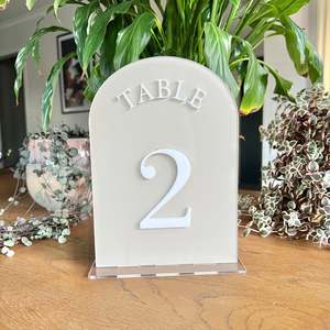 Table Numbers: Demi Table Numbers