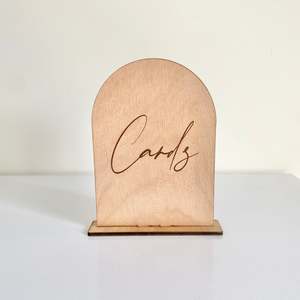 Table Numbers: The Charlotte cards sign