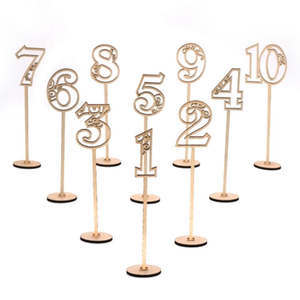 Table Numbers: Table numbers 1-20 set