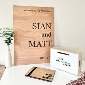 Wedding Signage 1: The Renee Wedding Sign - Wood